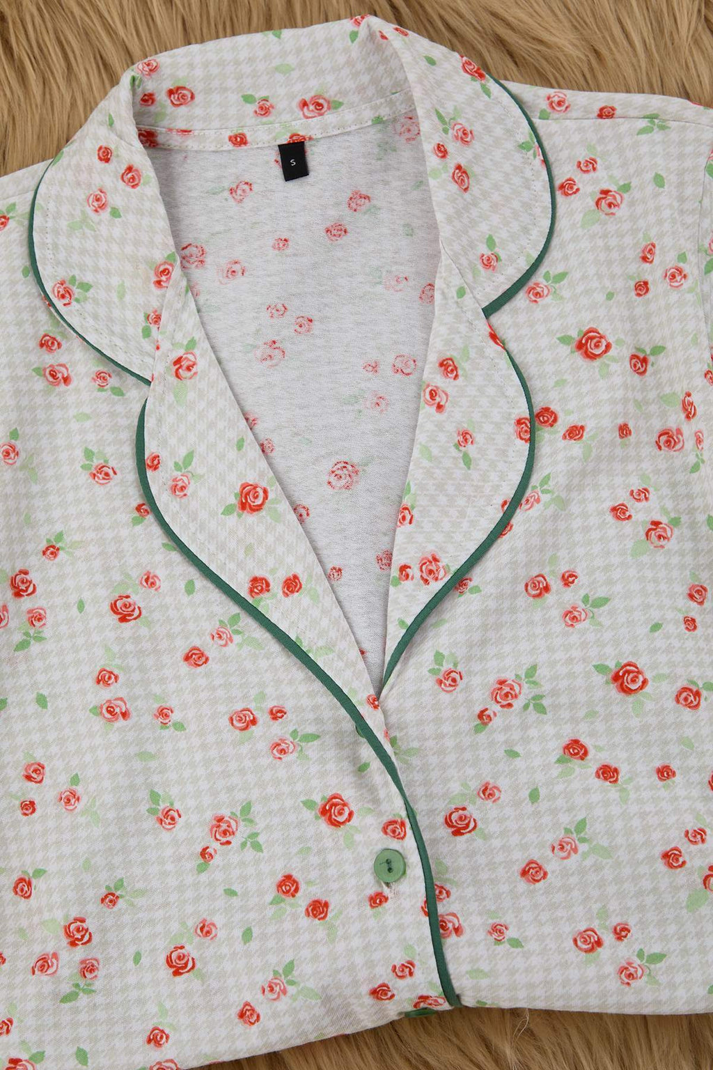 Trendyolmilla Pembe %100 Pamuklu Çiçekli Biyeli Örme Pijama Takımı THMAW25PT00202