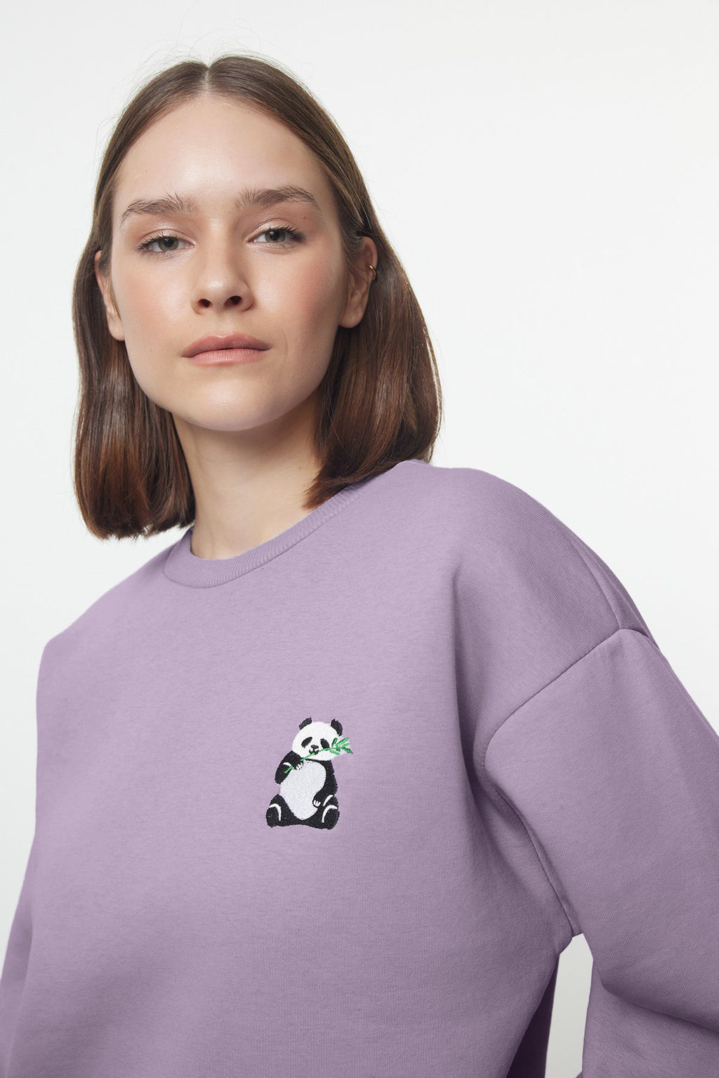 Trendyolmilla Siyah Animal Nakışlı Regular/Normal Kalıp Kalın İçi Polarlı Örme Sweatshirt TWOAW24SW00196