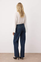 Trendyolmilla Siyah Yüksek Bel Paçası Kesikli Wide Leg/Geniş Paça Palazzo Comfort/Esnek Smoke Jeans TWOAW26JE00081
