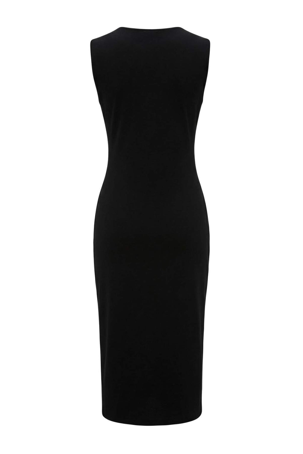 Trendyolmilla Kırmızı Bodycon Kolsuz Aksesuar Detaylı Midi İnterlok Örme Elbise TWOSS26EL00016