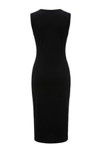 Trendyolmilla Kırmızı Bodycon Kolsuz Aksesuar Detaylı Midi İnterlok Örme Elbise TWOSS26EL00016