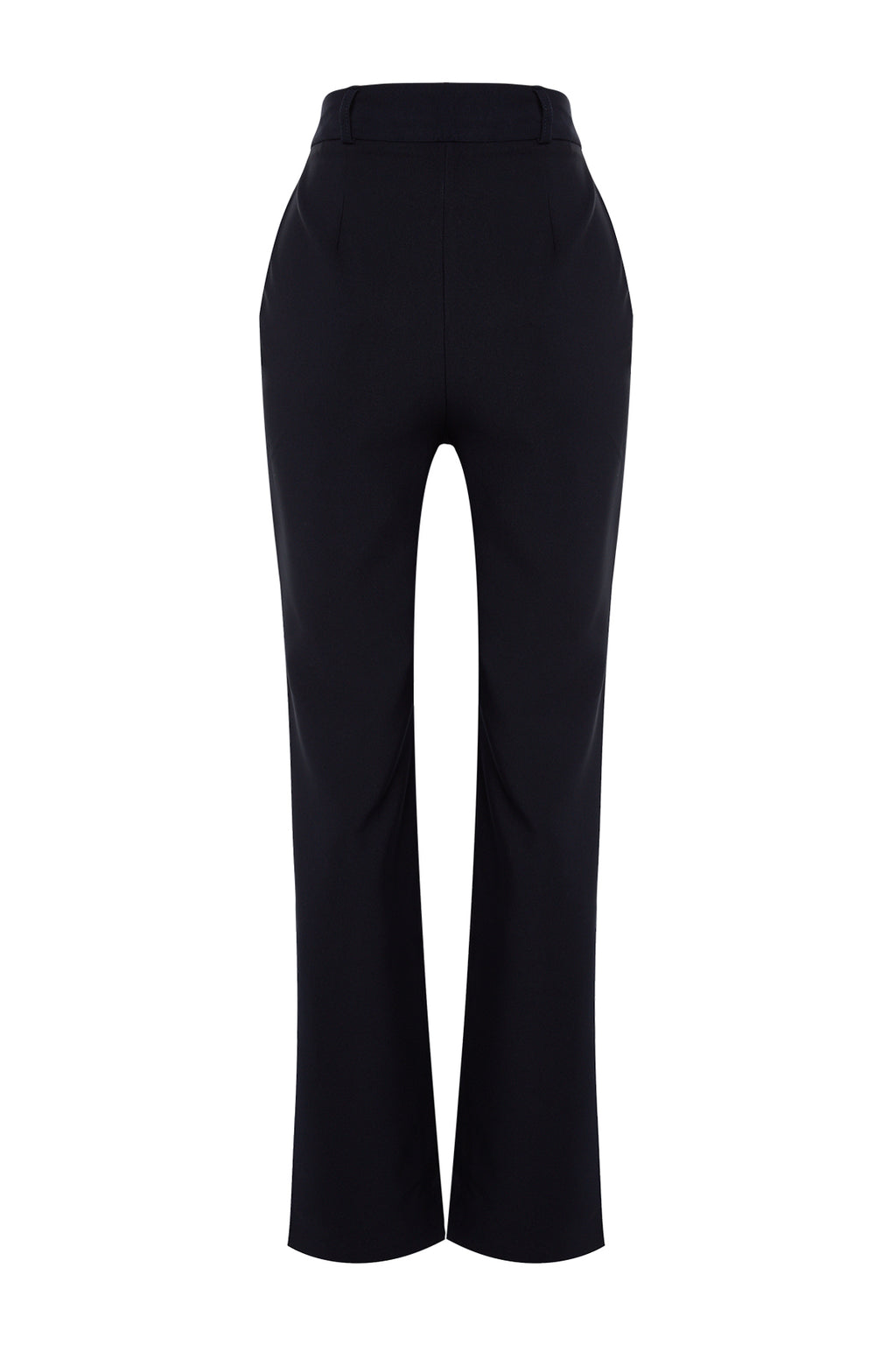 Trendyolmilla Mint Straight/Düz Kesim Pileli Dokuma Kumaş Pantolon TWOSS21PL0155