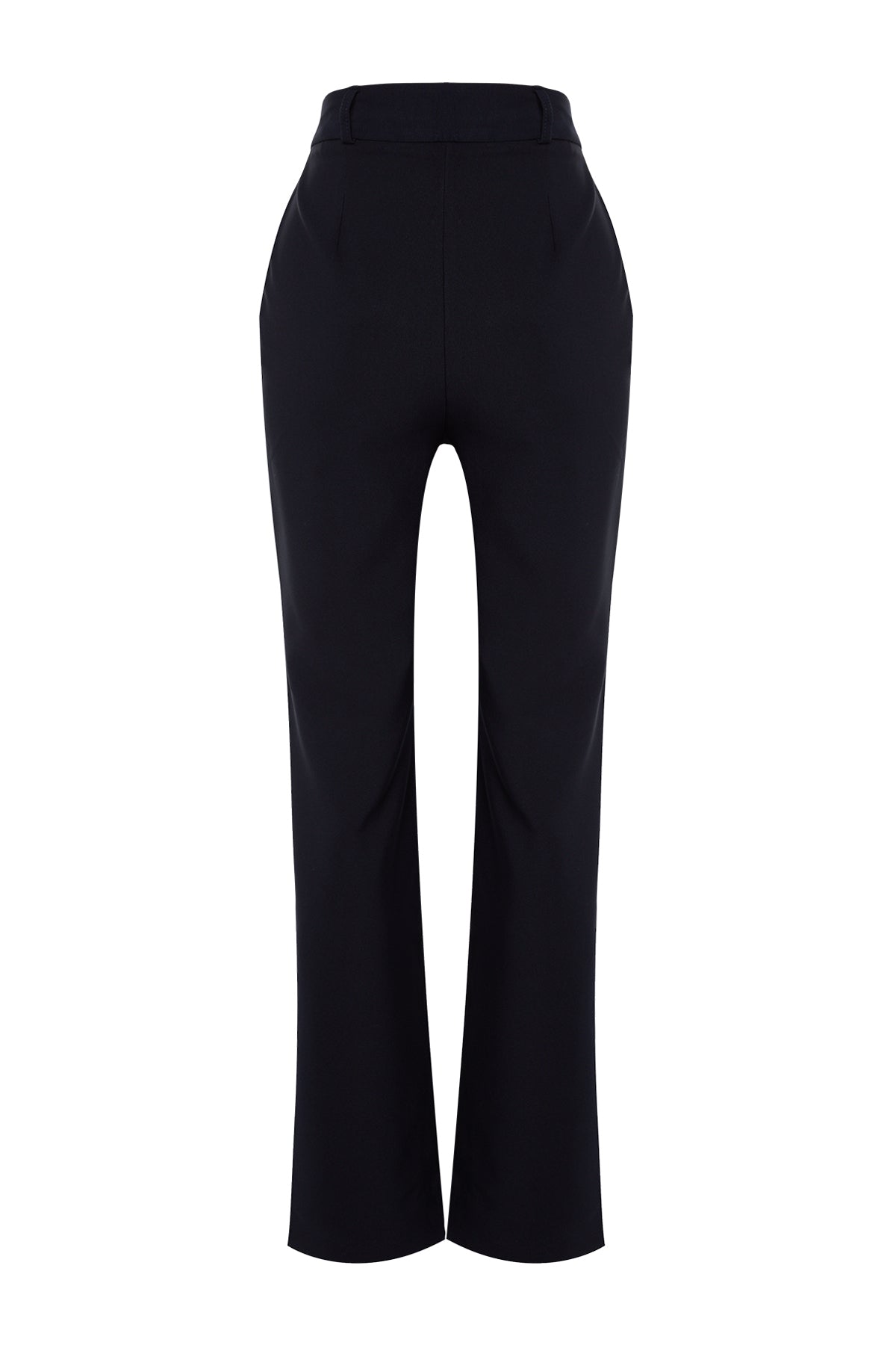 Trendyolmilla Mint Straight/Düz Kesim Pileli Dokuma Kumaş Pantolon TWOSS21PL0155