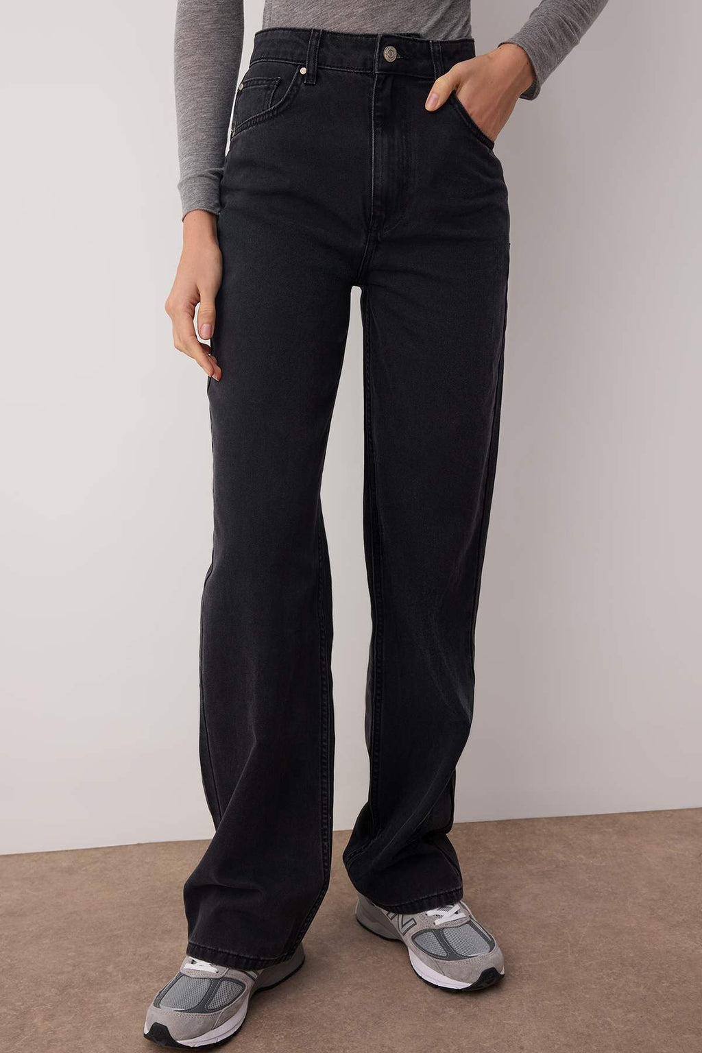 Trendyolmilla Açık Mavi Yüksek Bel Wide Leg Jeans TWOSS25JE00278