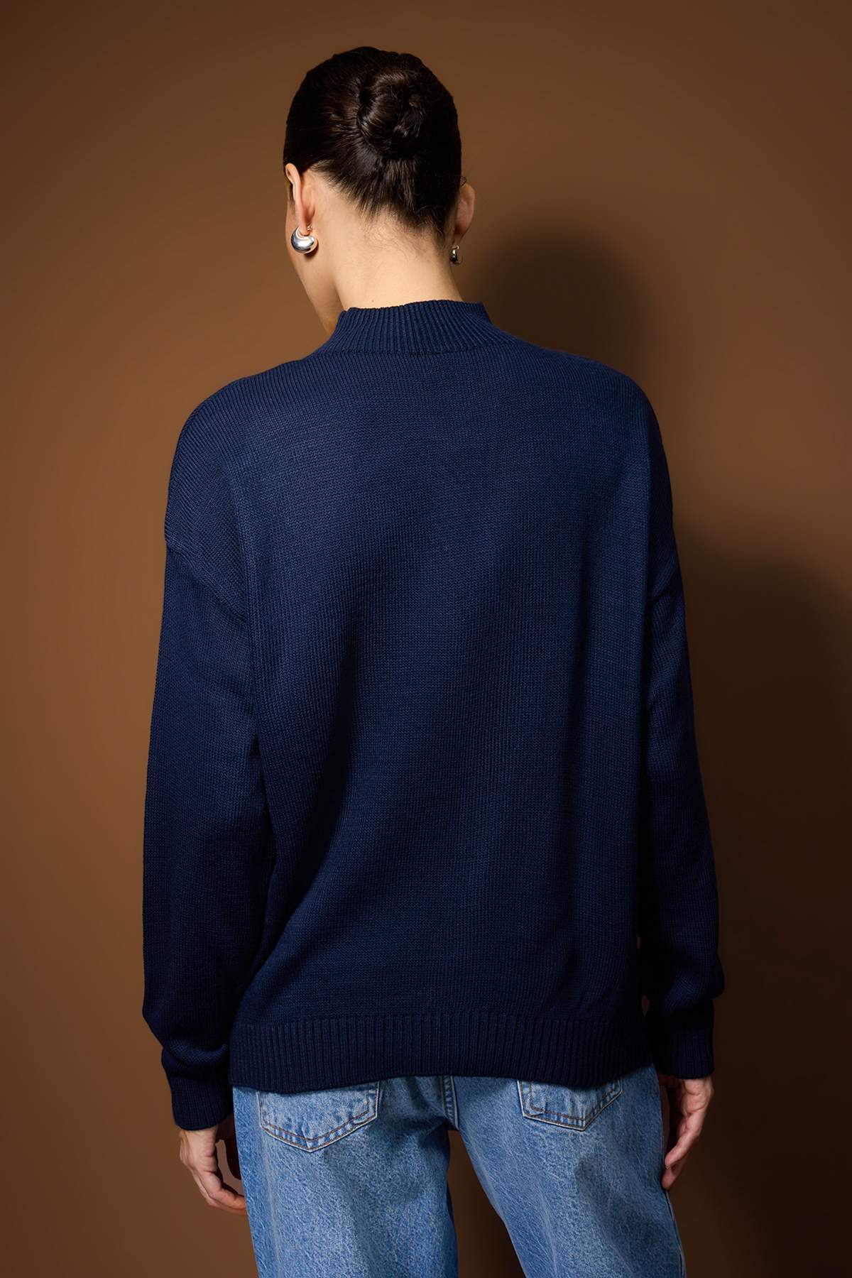 Trendyolmilla Siyah-Ekru Basic İkili Paket Triko Kazak TWOAW26KZ00232