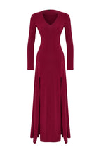 Trendyolmilla Limited Edition Kahverengi V Yaka Skater/Belden Açılan Esnek Maxi Örme Elbise TWOAW25EL00299