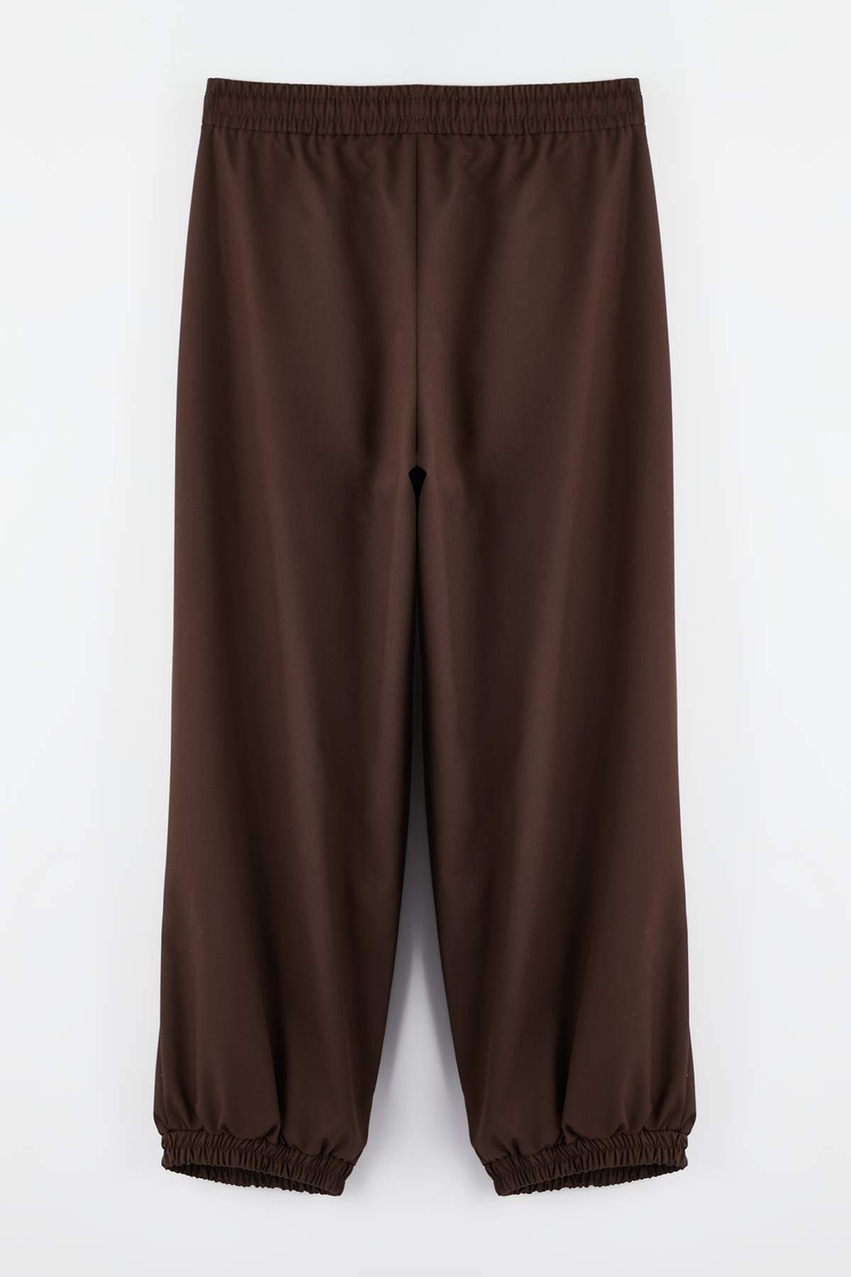 Trendyolmilla Haki Şalvar Kalıp Beli Lastikli Dokuma Pantolon TWOAW26PL00156