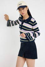 Trendyolmilla Teen Siyah*001 Polo Yaka Düz Triko Kazak TWOAW26KZ00121