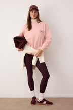 Trendyolmilla Ekru Premium Oversize/Geniş Kalıp Kalın İçi Polarlı Örme Sweatshirt TWOAW26SW00203