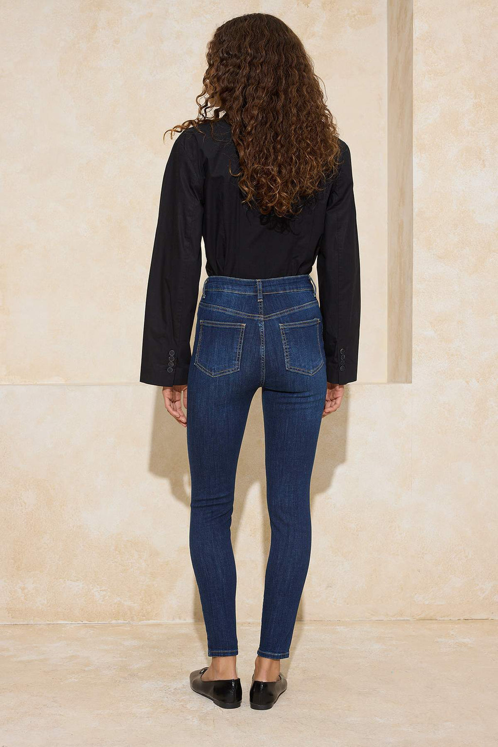 Trendyolmilla Açık Mavi Şekillendiren Etki Yüksek Bel Esnek Skinny Jeans TWOAW24JE00070