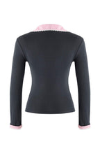 Trendyolmilla Kahverengi Ekose/Kareli Fitted/Vücuda Oturan Dokuma Detaylı Örme Bluz TWOAW26BZ00008
