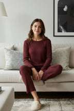 Trendyolmilla Lacivert Fitilli Örme Pijama Takımı THMAW21PT0009
