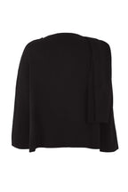 Trendyolmilla Vücut Seçmeyen Siyah Süper Oversize/Geniş Kalıp Şal Detaylı Triko Panço TWOAW26KZ00160