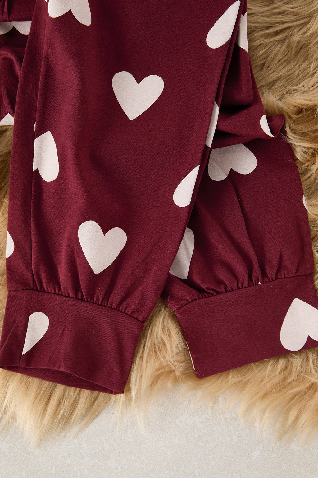 Trendyolmilla Kadın Mini Me/Anne Kız Pembe %100 Pamuklu Kalpli Örme Pijama Takımı THMAW21PT0566