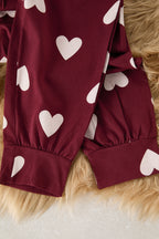 Trendyolmilla Kadın Mini Me/Anne Kız Pembe %100 Pamuklu Kalpli Örme Pijama Takımı THMAW21PT0566