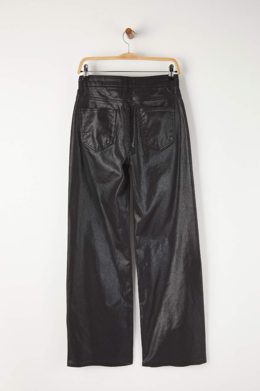 Siyah Kaplama Yüksek Bel Wide Leg Jeans TWOAW26JE00156