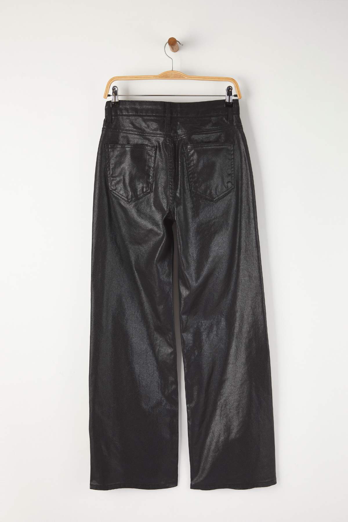 Siyah Kaplama Yüksek Bel Wide Leg Jeans TWOAW26JE00156