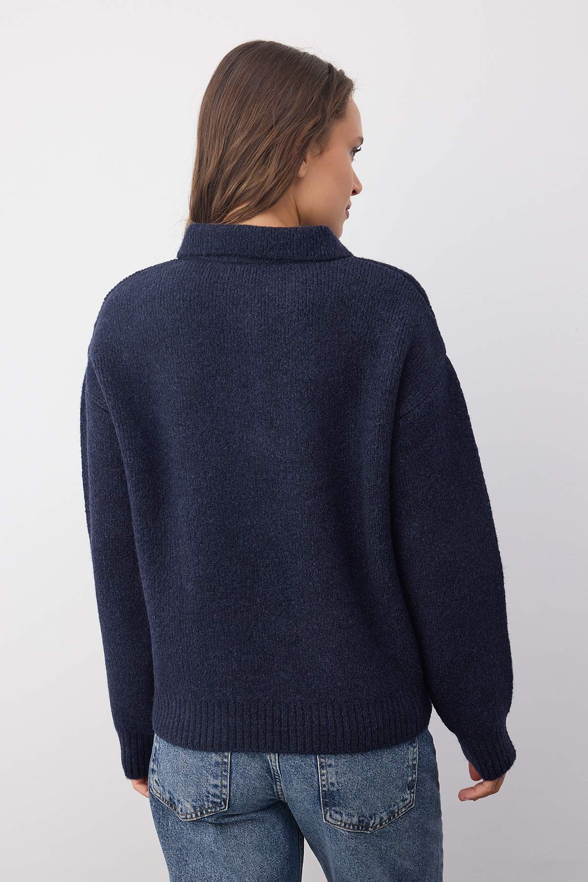 Trendyolmilla Wardrobe Essentials Camel*001 Basic Geniş Kalıp Özel İplikli Triko Kazak | TWOAW26KZ00072