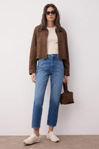 Trendyolmilla Gece Mavisi Yüksek Bel YENİ MOM %100 pamuk Non-Stretch Jeans TWOAW26JE00054