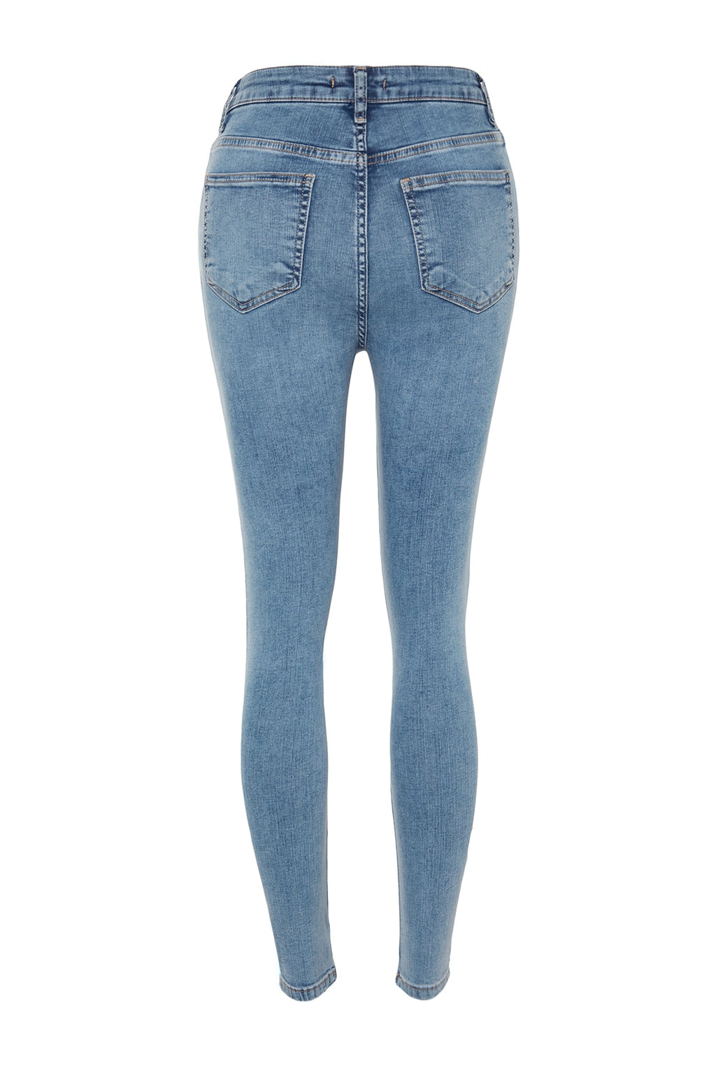 Trendyolmilla Açık Mavi Şekillendiren Etki Yüksek Bel Esnek Skinny Jeans TWOAW24JE00070