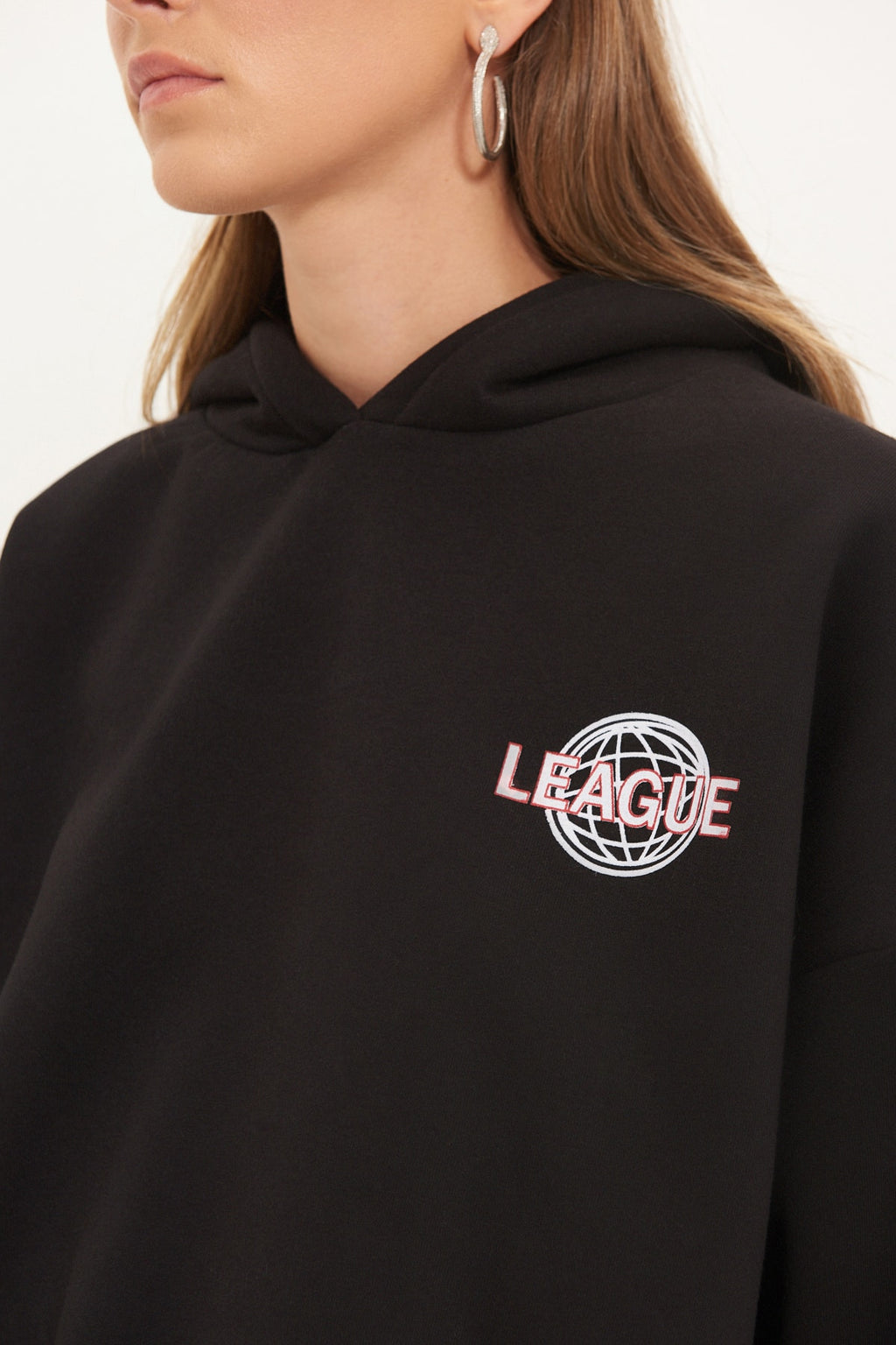 Trendyolmilla Mint Sırt Baskı Detaylı Kapüşonlu Kalın İçi Polarlı Örme Sweatshirt TWOAW22SW0711