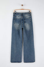 Trendyolmilla Mavi Yüksek Bel Wide Leg Palazzo Jeans TWOAW26JE00269