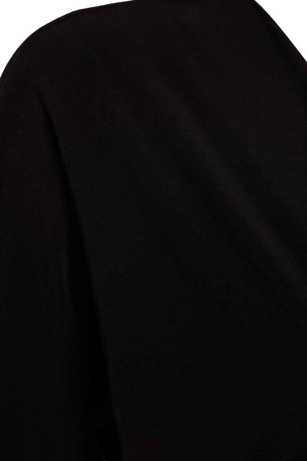 Siyah Yarasa Kol Detaylı Fitted/Vücuda Oturan Esnek Midi Örme Elbise TWOAW24EL00198