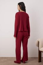 Trendyolmilla Zümrüt Yeşili Fitilli Örme Pijama Takımı THMAW21PT0684