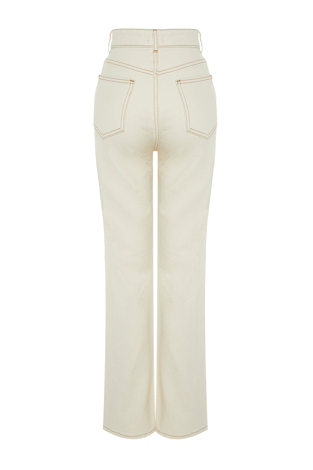 Trendyolmilla Kahverengi  Yüksek Bel Wide Leg Jeans TWOAW24JE00274