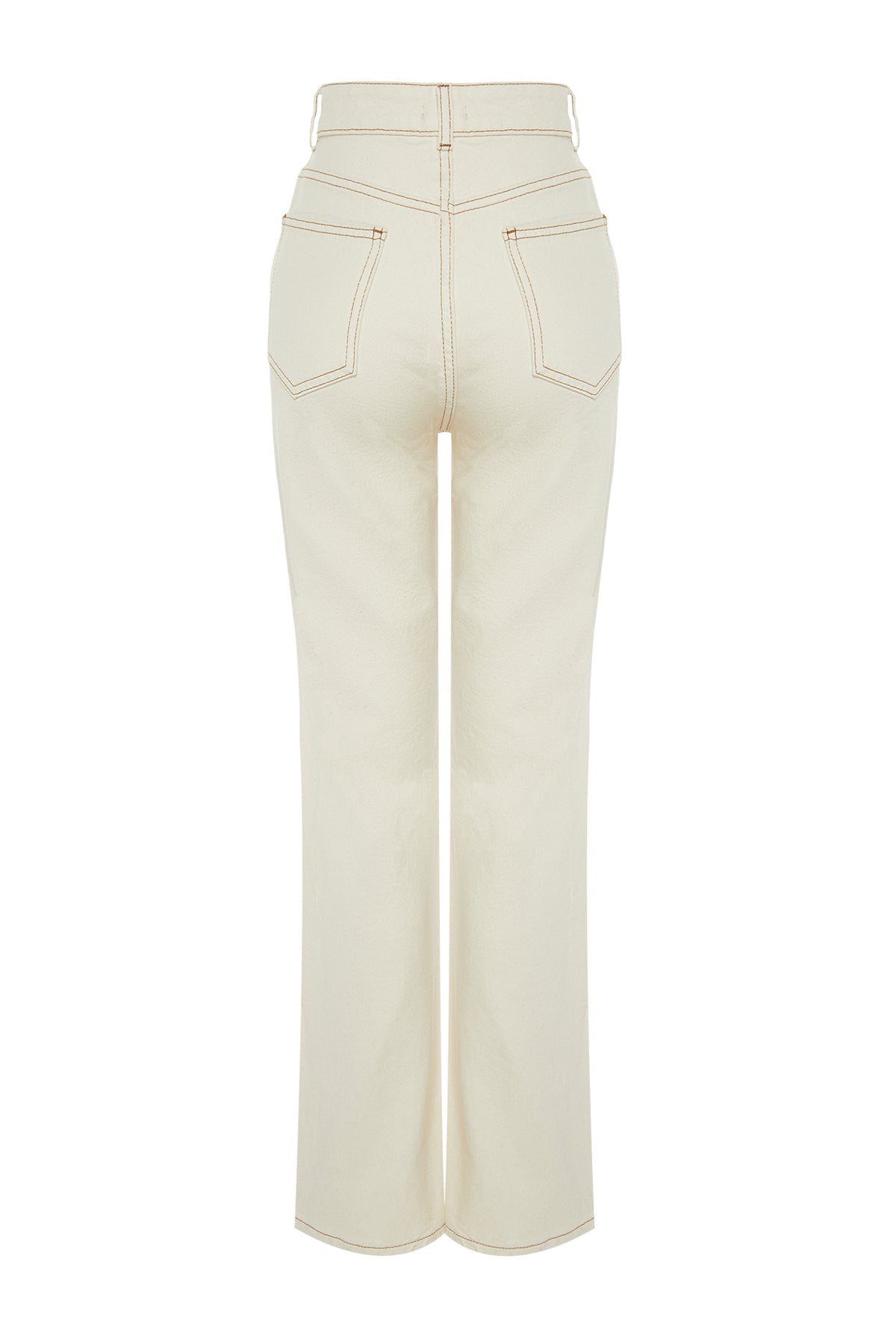 Trendyolmilla Kahverengi  Yüksek Bel Wide Leg Jeans TWOAW24JE00274