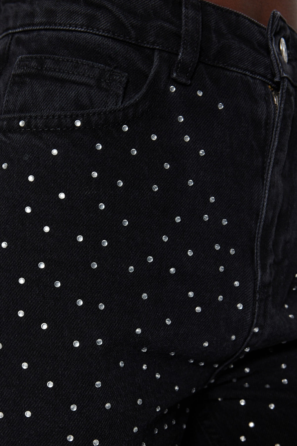Trendyolmilla Kahverengi Taşlı Yüksek Bel Wide Leg Jeans TWOAW23JE00442