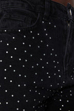 Trendyolmilla Kahverengi Taşlı Yüksek Bel Wide Leg Jeans TWOAW23JE00442