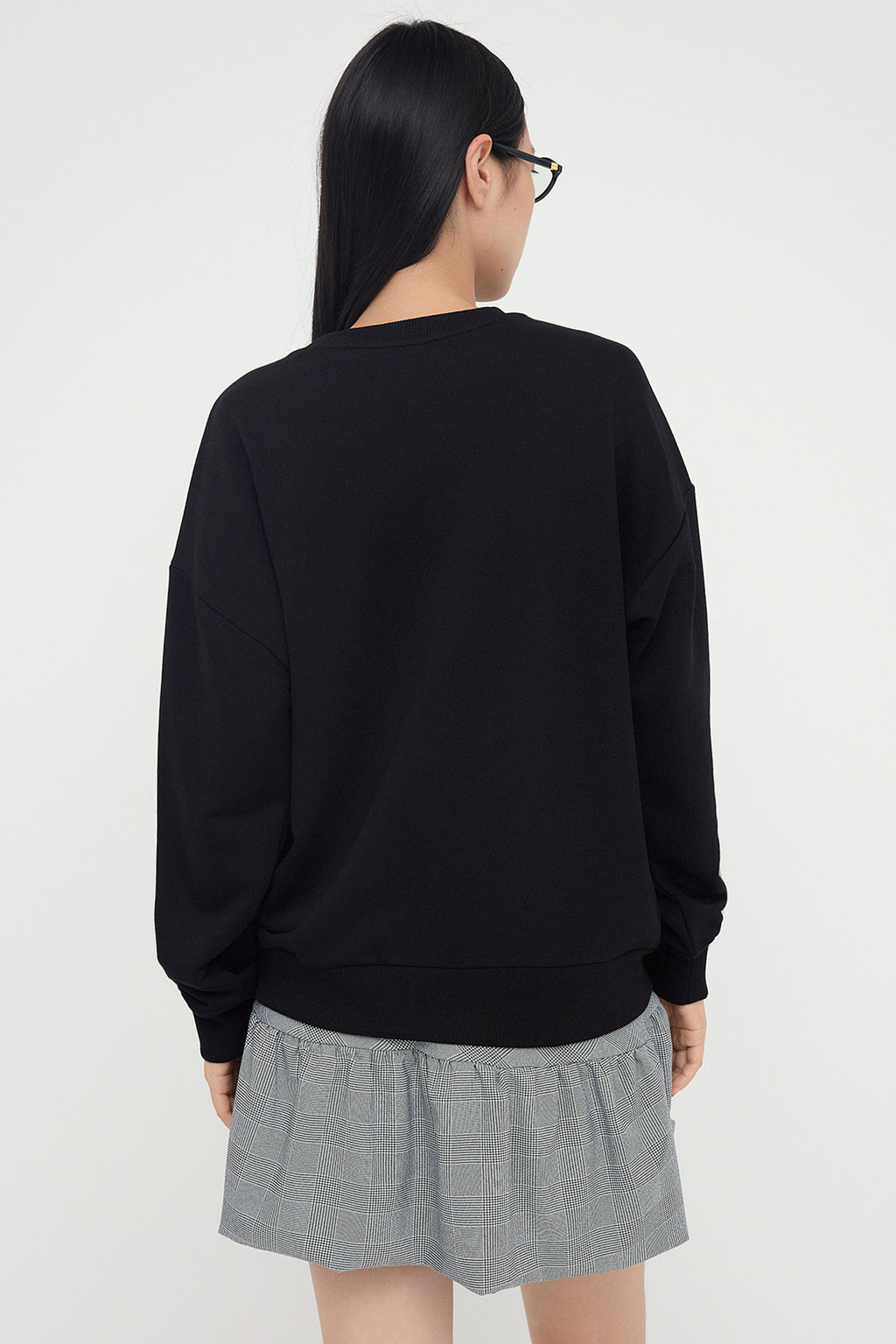 Trendyolmilla Zümrüt Yeşili Oversize/Bol Kesim Bisiklet Yaka Kalın Şardonsuz Örme Sweatshirt TWOAW26SW00029