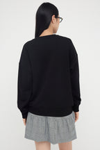 Trendyolmilla Zümrüt Yeşili Oversize/Bol Kesim Bisiklet Yaka Kalın Şardonsuz Örme Sweatshirt TWOAW26SW00029