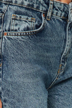 Trendyolmilla Mavi Soluk Efekt Vintage Yüksek Bel Wide Leg Geniş Paça %100 Pamuk Non-Stretch Jeans TWOAW24JE00089