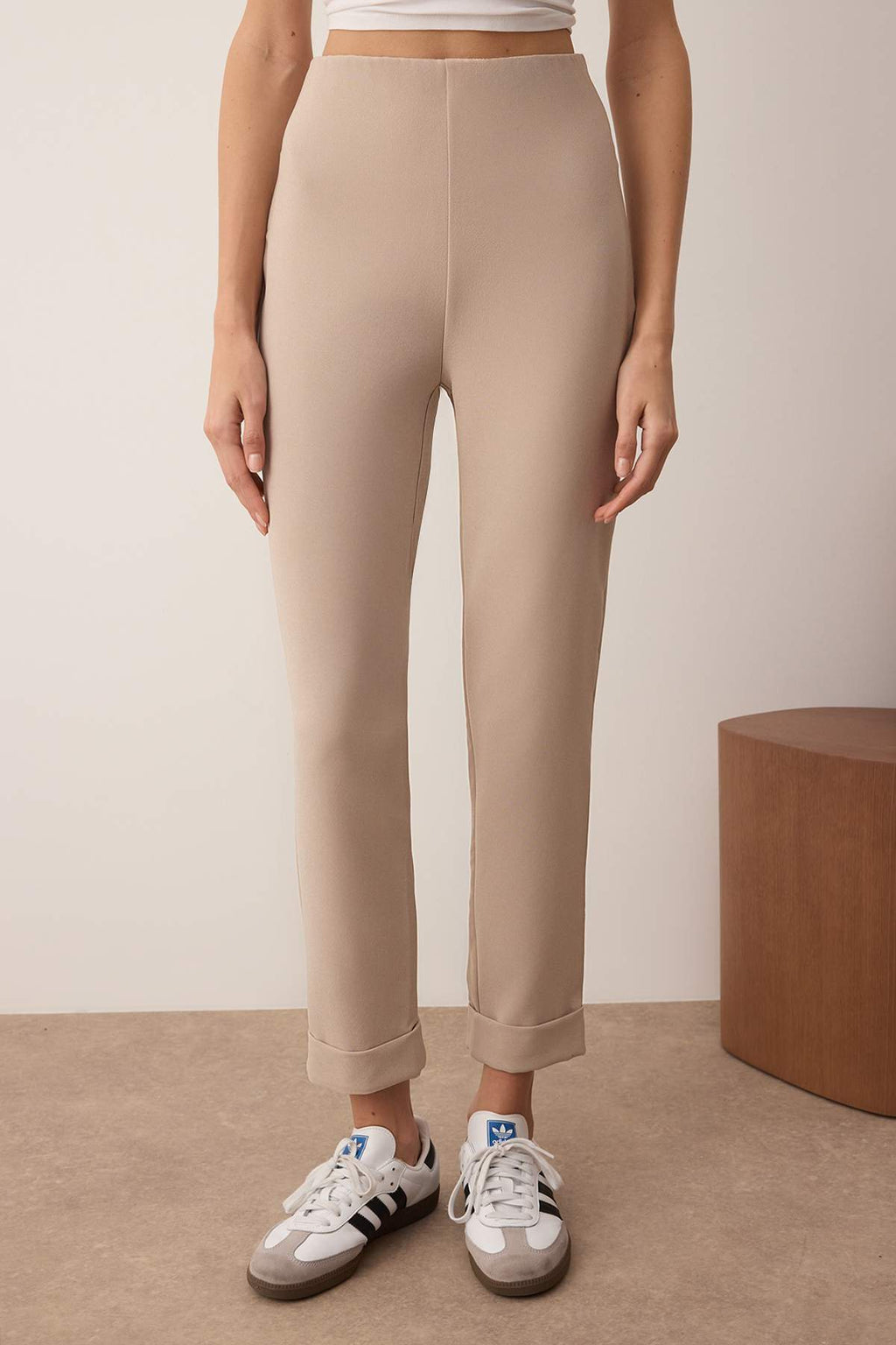 Trendyolmilla Vizon Havuç Basic Tayt Pantolon TWOAW26PL00046