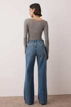 Trendyolmilla Mavi*001 Normal Bel Geniş Paça Wide Leg Jeans TWOAW26JE00078