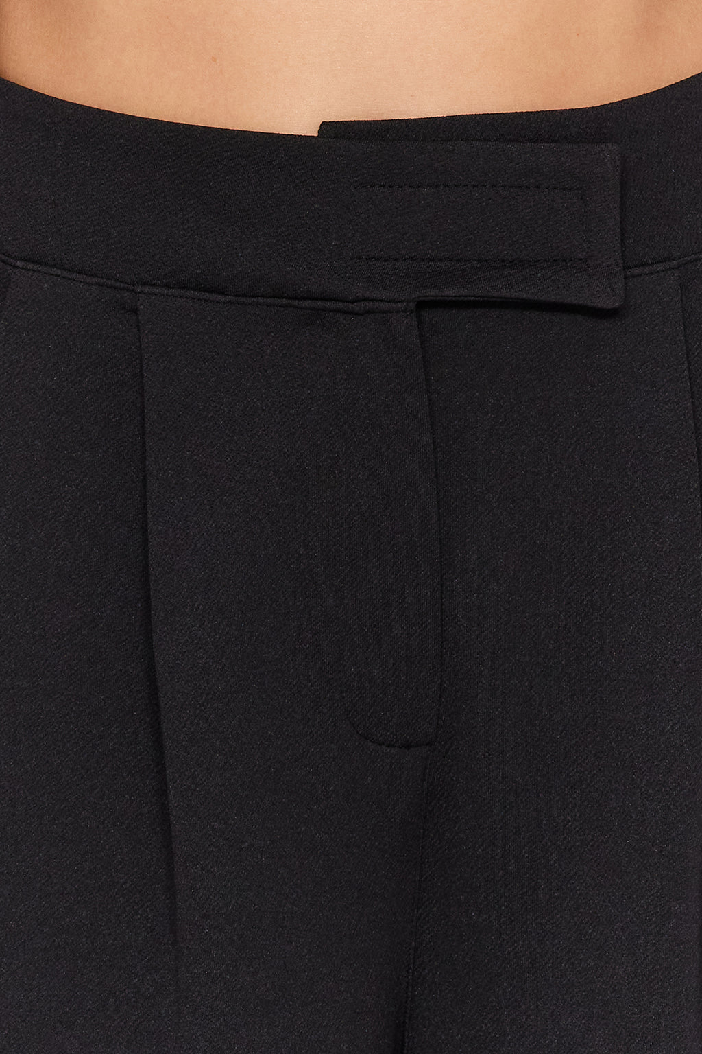 Trendyolmilla Yunus Gri Cırt Cırt Kapamalı Yüksek Bel Pileli Wide Leg/Geniş Kesim Örme Pantolon TWOAW24PL00177