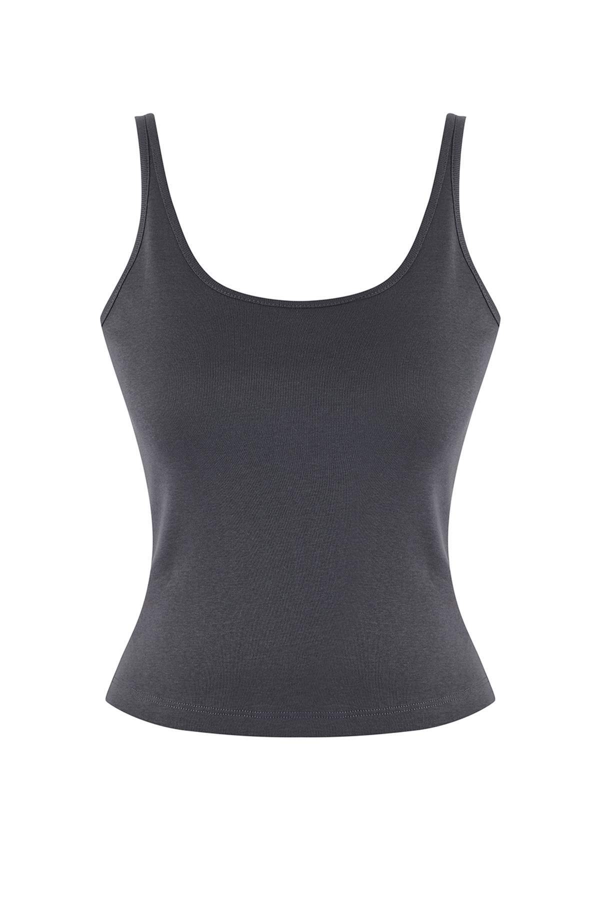 Trendyolmilla Lacivert-Gri 2'li Takım Asimetrik Yaka Düğmeli Vücuda Oturan Esnek Örme Bluz TWOAW26BZ00042