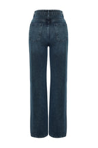 Trendyolmilla Ekru Yüksek Bel Wide Leg Jeans TWOSS24JE00080