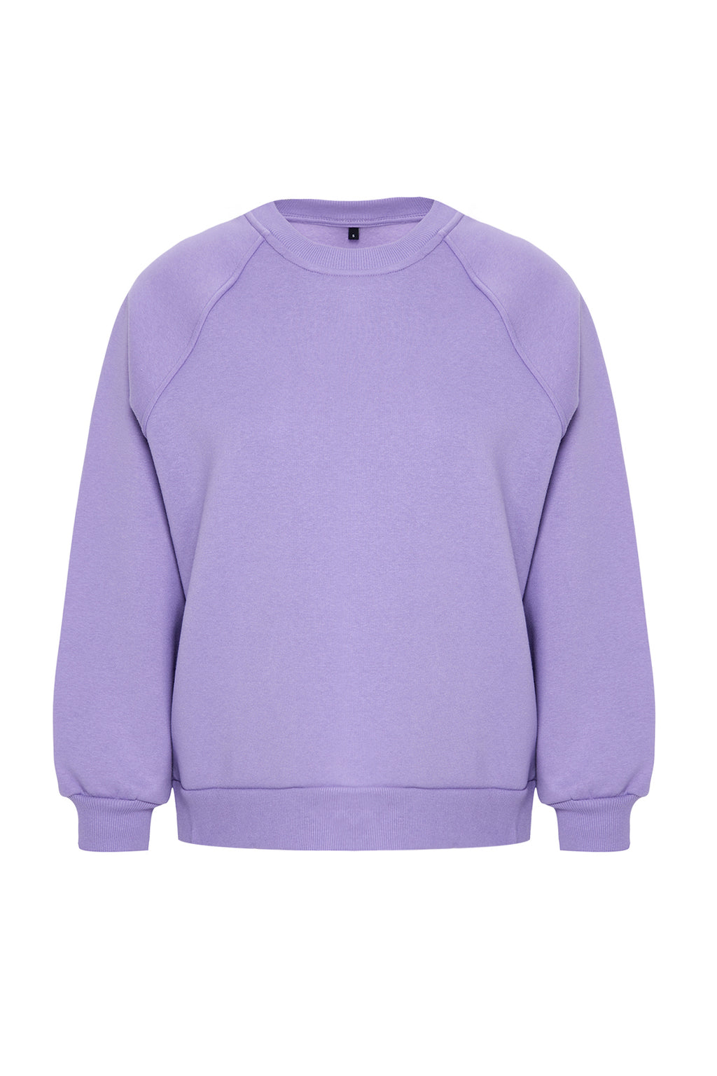Trendyolmilla Lila Relaxed/Rahat Kalıp Basic Reglan Kol Bisiklet Yaka Örme Sweatshirt TWOAW24SW00104