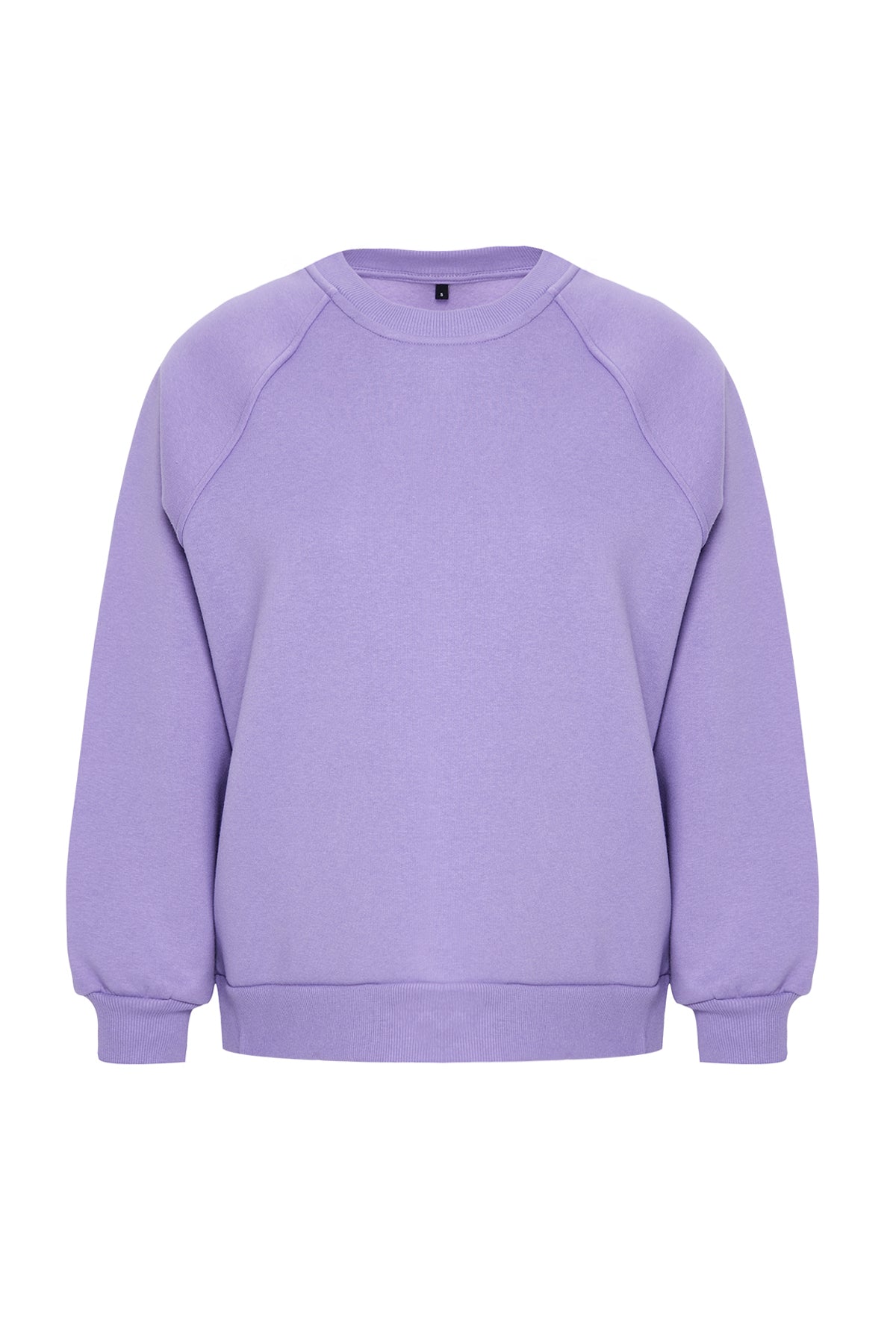 Trendyolmilla Lila Relaxed/Rahat Kalıp Basic Reglan Kol Bisiklet Yaka Örme Sweatshirt TWOAW24SW00104
