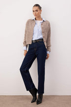Trendyolmilla Wardrobe Essentials Gri Yumuşak Dokulu Basic Triko Hırka | TWOAW26HI00204