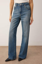 Trendyolmilla Gri  Yüksek Bel Wide Leg Jeans TWOAW26JE00007