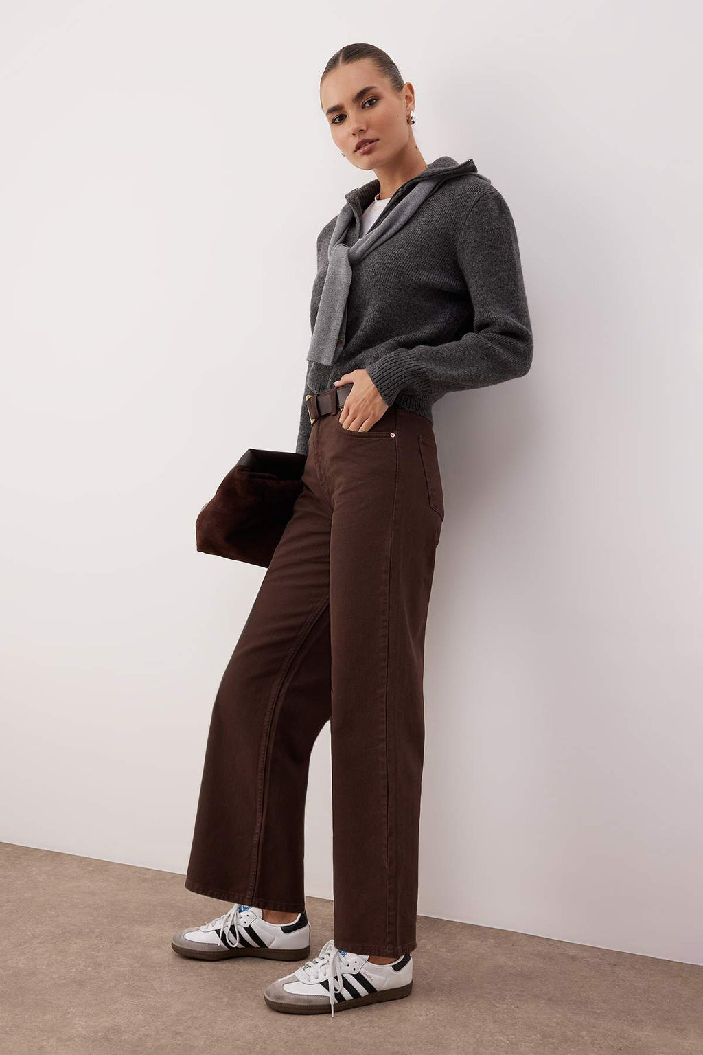 Trendyolmilla Vizon Yüksek Bel Bilek Boy Culotte %100 Pamuklu Jeans TWOAW26JE00190