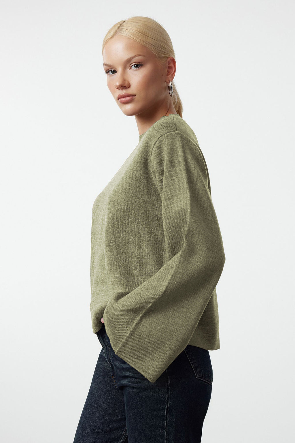 Trendyolmilla More Sustainable Taş Basic Triko Kazak TWOAW25KZ00313