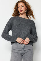 Trendyolmilla Lime Geniş Kalıp Yumuşak Dokulu Basic Triko Kazak TWOAW23KZ00185