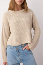 Trendyolmilla Bordo Crop Basic Geniş Kalıp Çizgili Triko Kazak TWOAW23KZ00390