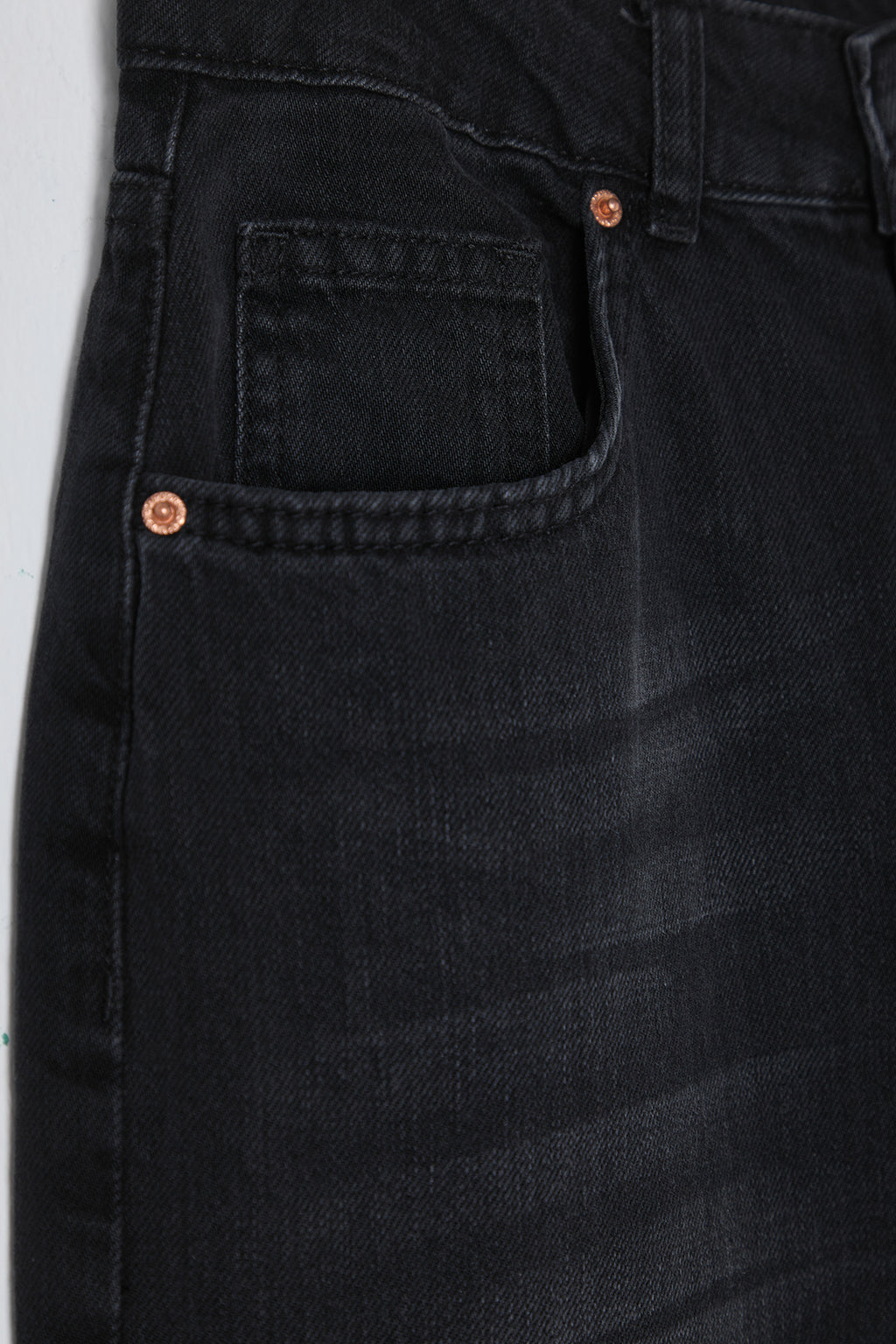 Siyah Yüksek Bel Wide Leg Geniş Paça %100 Pamuk Non-Stretch Jeans TWOSS25JE00060