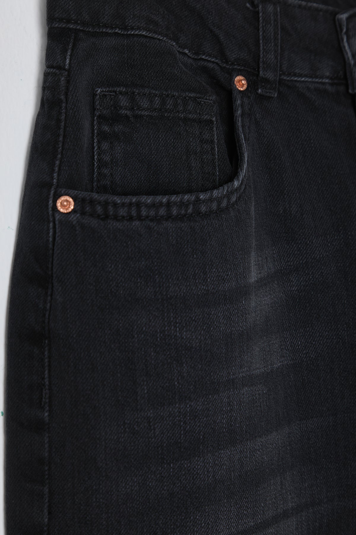 Siyah Yüksek Bel Wide Leg Geniş Paça %100 Pamuk Non-Stretch Jeans TWOSS25JE00060